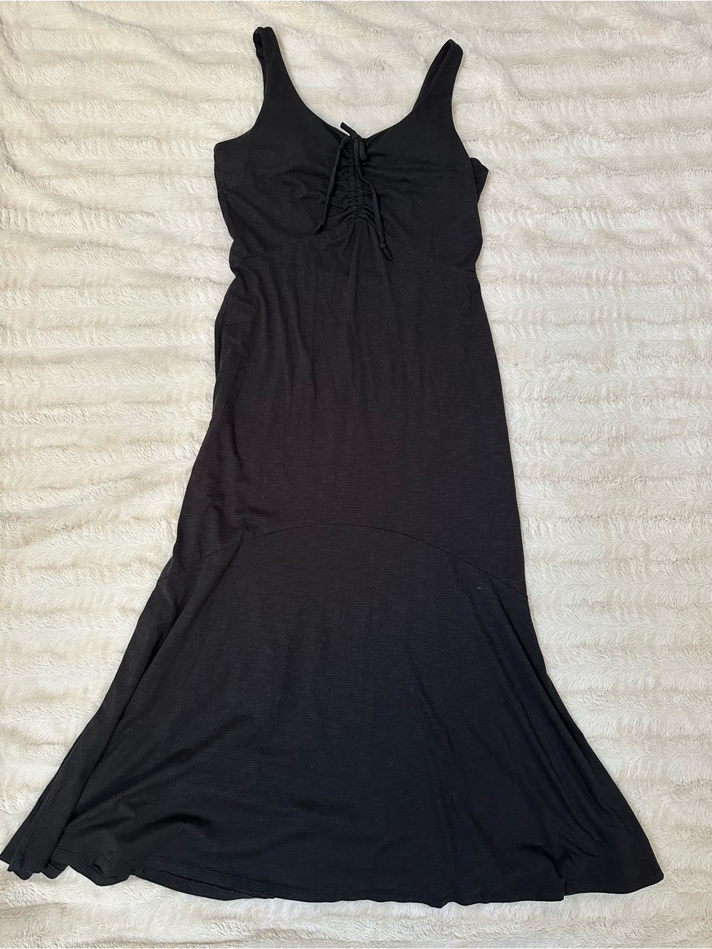 Toad&Co Maxi Dress Tulip Helm Ruched Bodice M